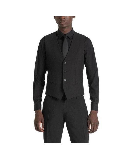 Antony Morato Black Polyester Vest for men