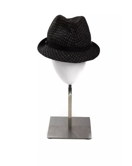 Byblos Black Elegant Wool Blend Hat