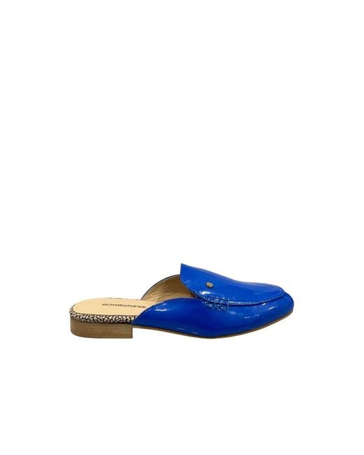 Borbonese Blue Leather Sandal