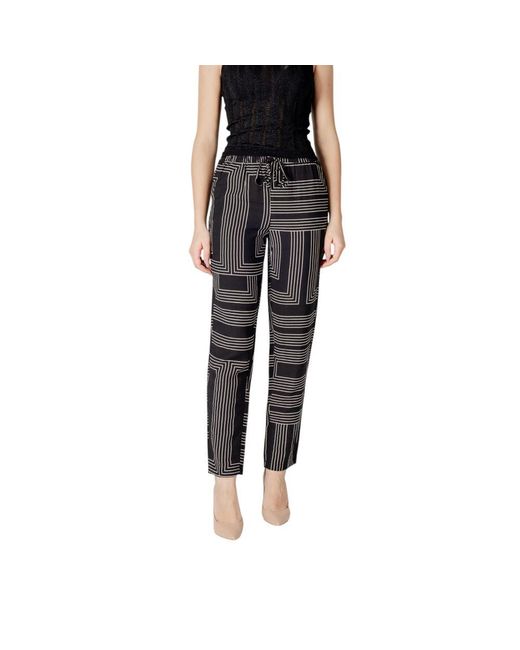 Jacqueline De Yong Black Viscose Pant
