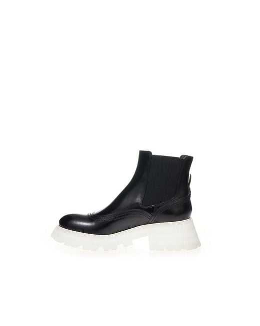 McQueen Blue Leather Boot