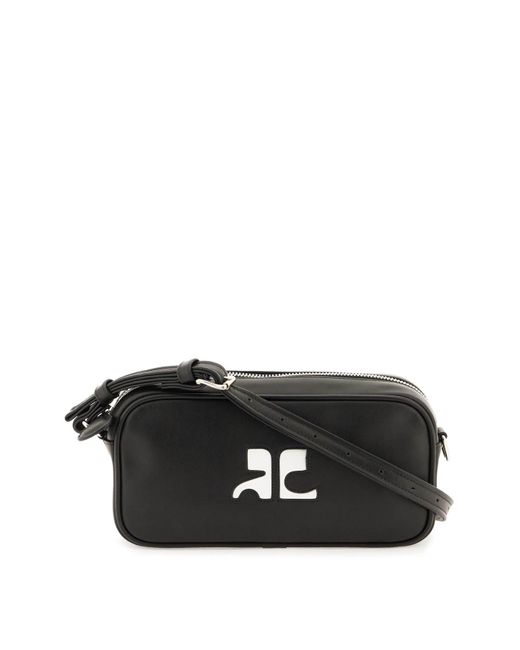 Courreges Leather Baguette Bag in Black Lyst