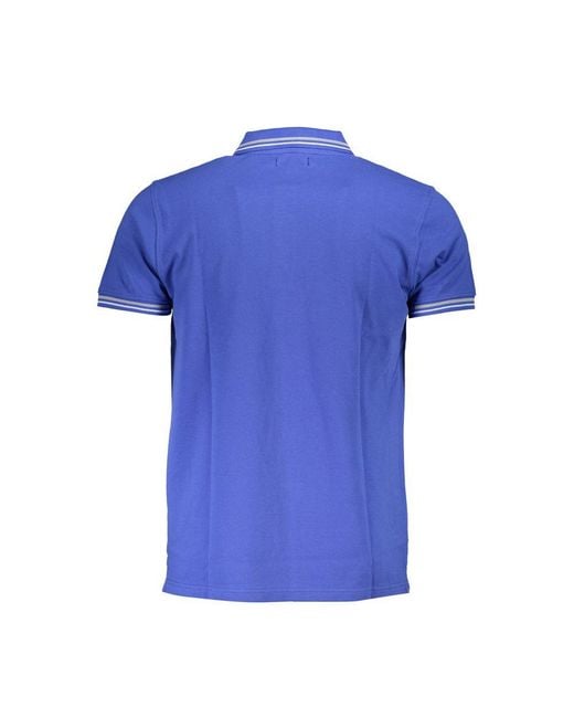 Roberto Cavalli Blue Cotton Polo for men
