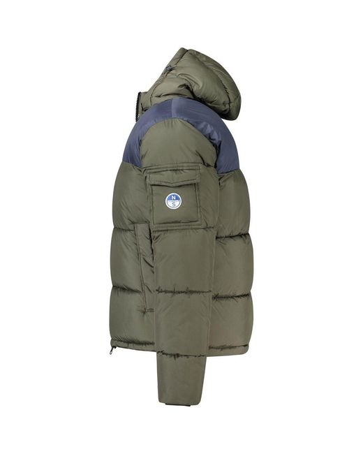 North Sails Green Polyester Jacket for men