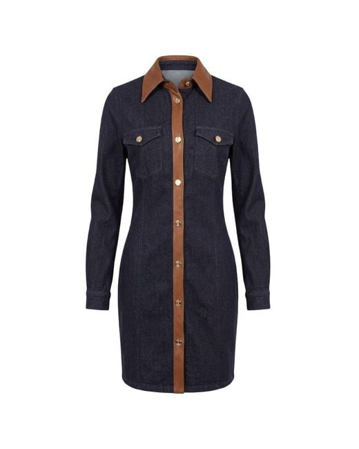 Trussardi Blue Cotton Dress