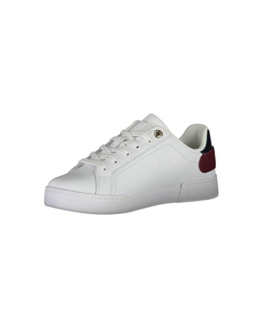 Tommy Hilfiger White Bianco Polyurethane Sneaker