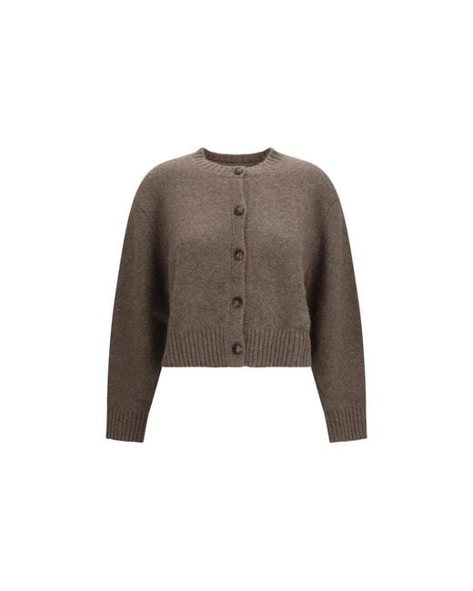 Loulou de Saison Brown Wool Oves Aries Cardigan