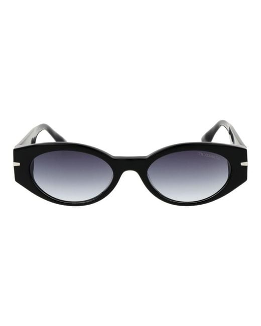 Trussardi Black Acetate Sunglasses