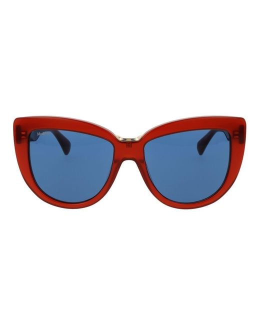 Max Mara Blue Multicolor Acetate Sunglasses