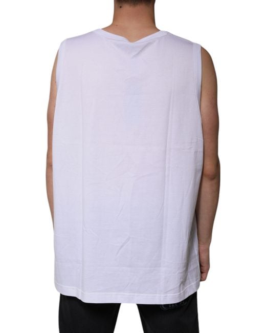 Dolce & Gabbana Purple Classic Sleeveless Tshirt for men