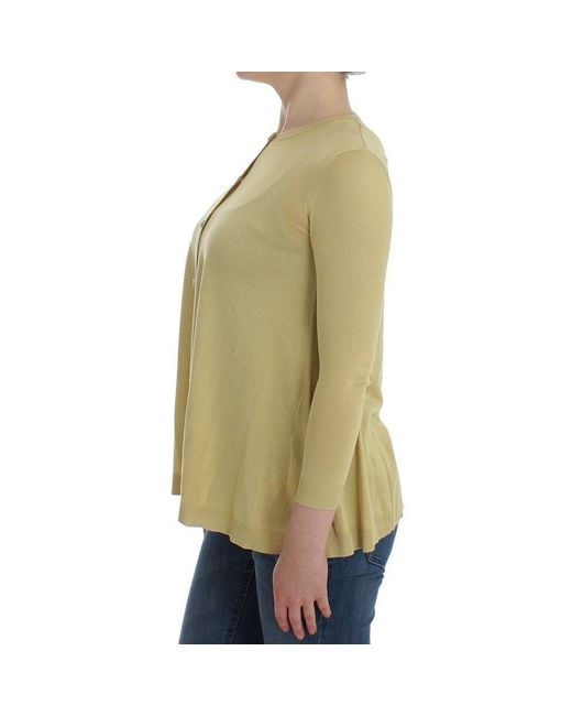 Dolce & Gabbana Green Bicolor Silk Cardigan
