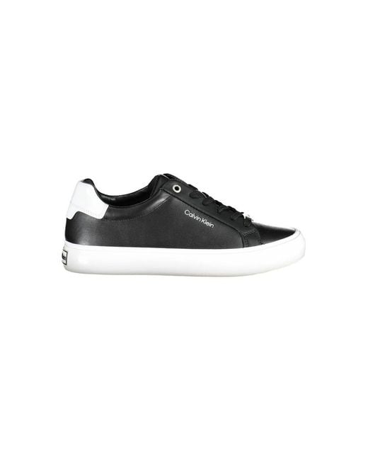 Calvin Klein Black Leather Sneaker