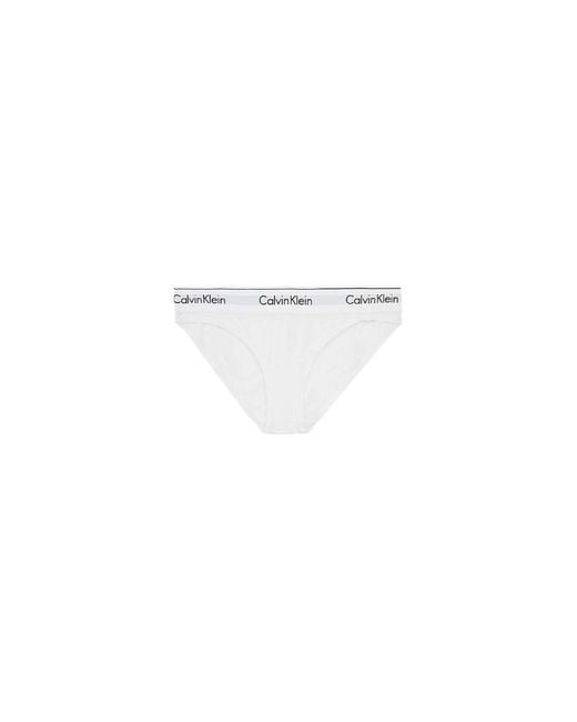 Calvin Klein White Cotton Pantie