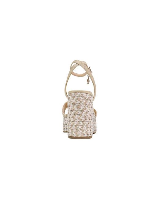 Guess White Beige Polyethylene High Heel Pumps