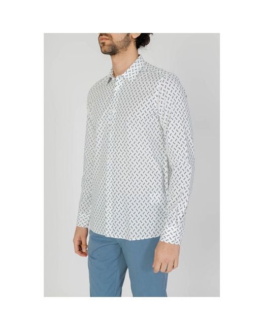 Antony Morato Blue Viscose Shirt for men
