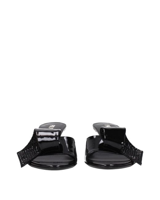 Prada Black Leather Sandals for men