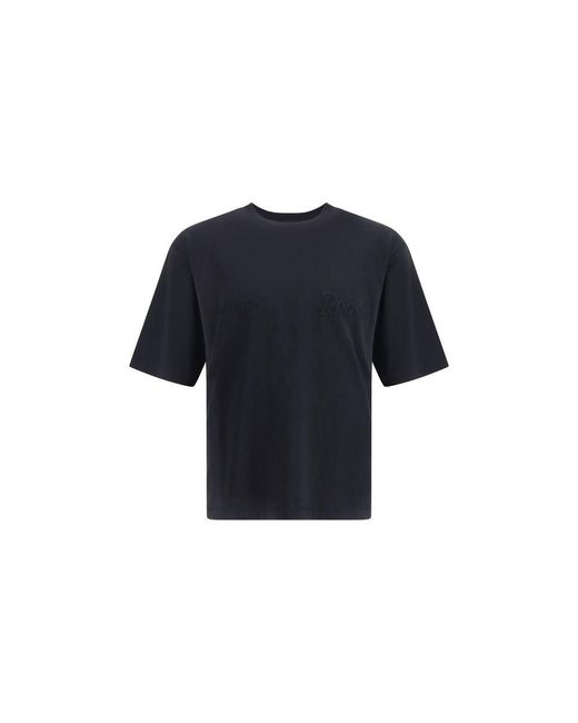 DSquared² Blue Knitted Wool Blend Crewneck Sweater for men