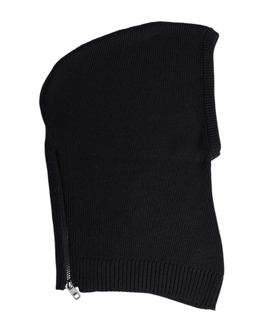 Dolce & Gabbana Black Wool Whole Head Wrap Balaclava Hat for men