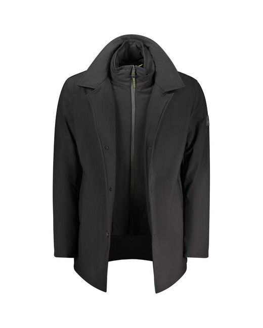 North Sails Black Polyester Men's Jacket for men