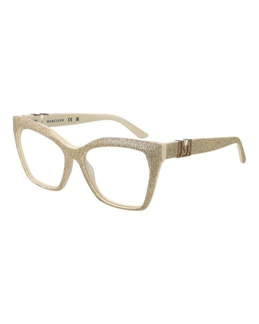 MARCIANO BY GUESS Metallic Butterfly Optical Frames With Branded Case for men