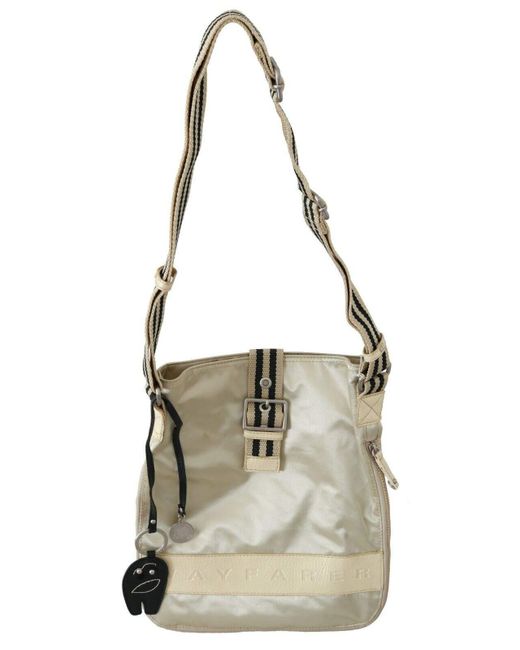 WAYFARER Natural Beige Handbag Shoulder Tote Fabric Purse