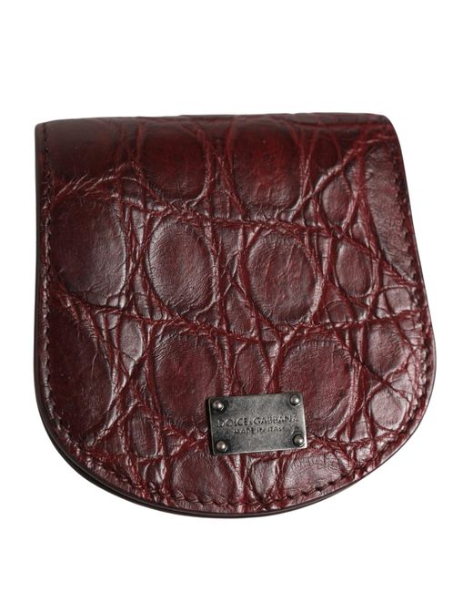 Dolce & Gabbana Purple Exotic Skin Condom Case Holder Pocket Wallet for men