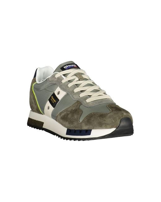 Blauer Green Polyester Mens Sneaker for men