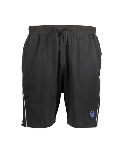 Gianmarco Venturi Gray Black Cotton Men's Sweatpant for men