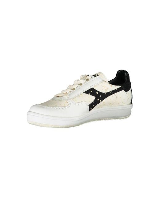 Diadora Multicolor Bianco Leather Sneaker