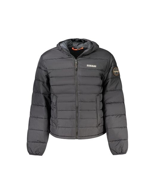 Napapijri Gray Polyamide Jacket for men