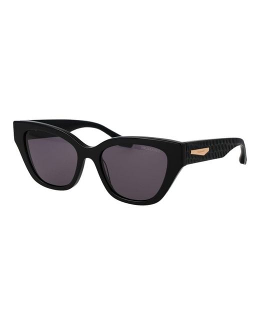 Trussardi Black Acetate Sunglasses