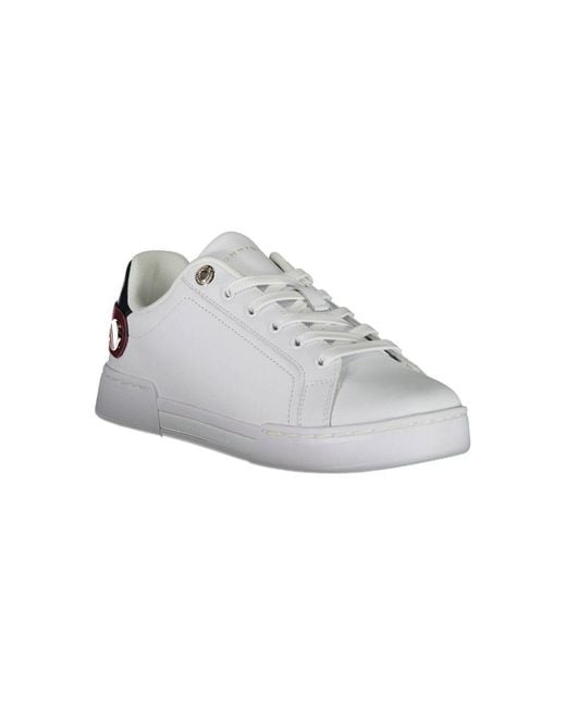 Tommy Hilfiger White Bianco Polyurethane Sneaker