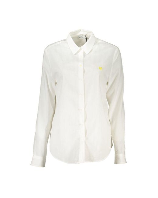 Desigual White Cotton Shirt