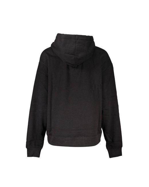 Calvin Klein Black Chic Hooded Sweatshirt With Fleece Interior for men