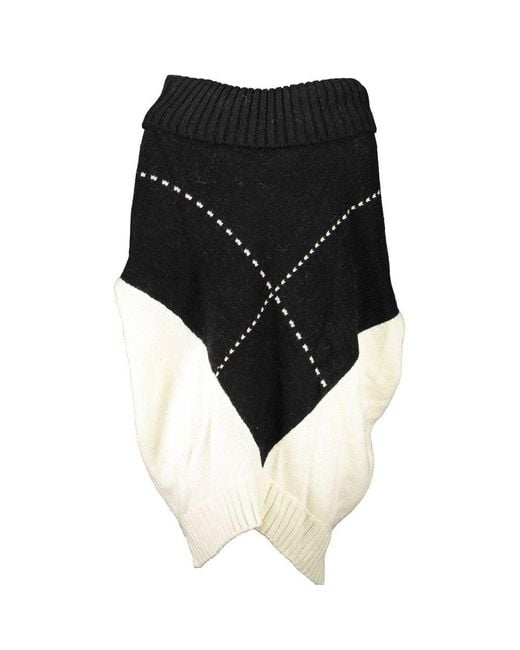 Blugirl Blumarine Black Bianco Acrylic Sweater