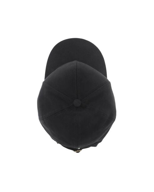Vivienne Westwood Black Uni Colour Baseball Cap With Orb Embroidery