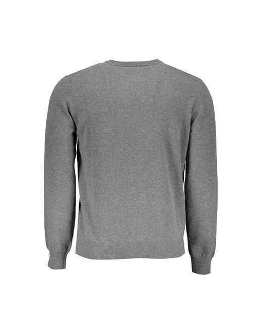 Harmont & Blaine Gray Wool Sweater for men