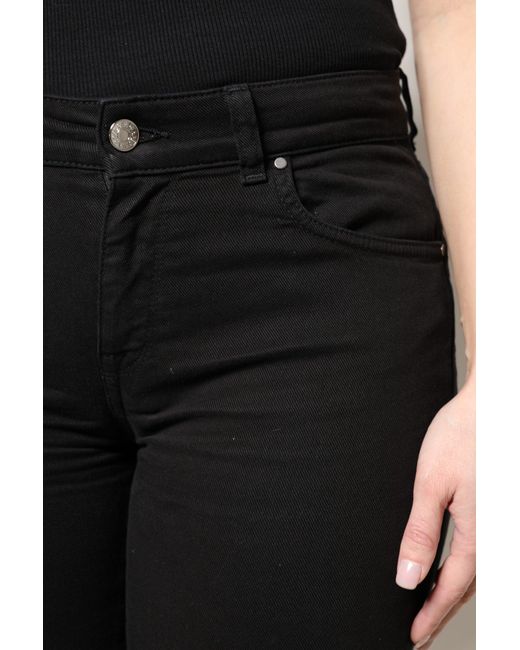 Dolce & Gabbana Black Cotton High Waist Skinny Denim Jeans