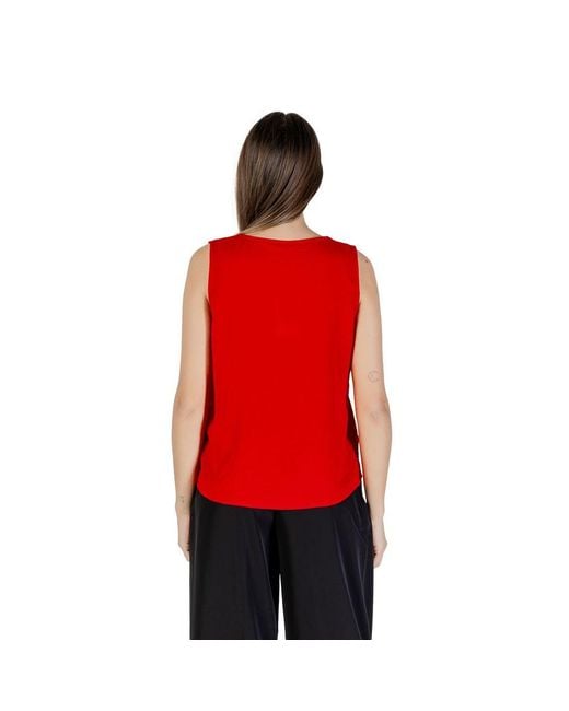 ONLY Red Recycled Polyester Tank Top