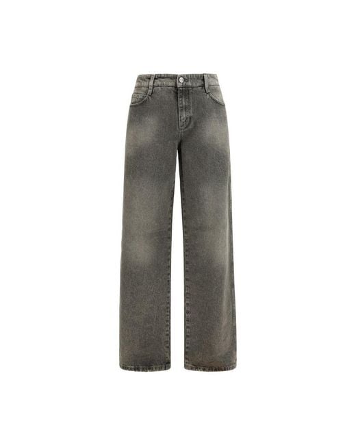 Ermanno Scervino Gray Cotton Relaxed Fit Jeans