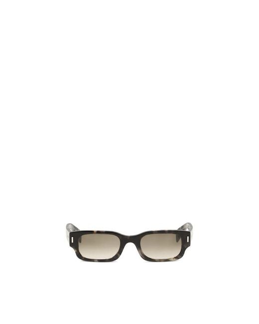 McQueen Metallic Brown Acetate Sunglasses