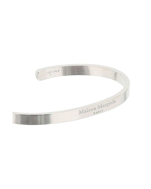 Maison Margiela Metallic Silver Cuff Bracelet