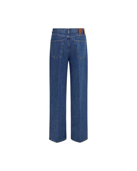 DARKPARK Blue Cotton Relaxed Fit Jeans