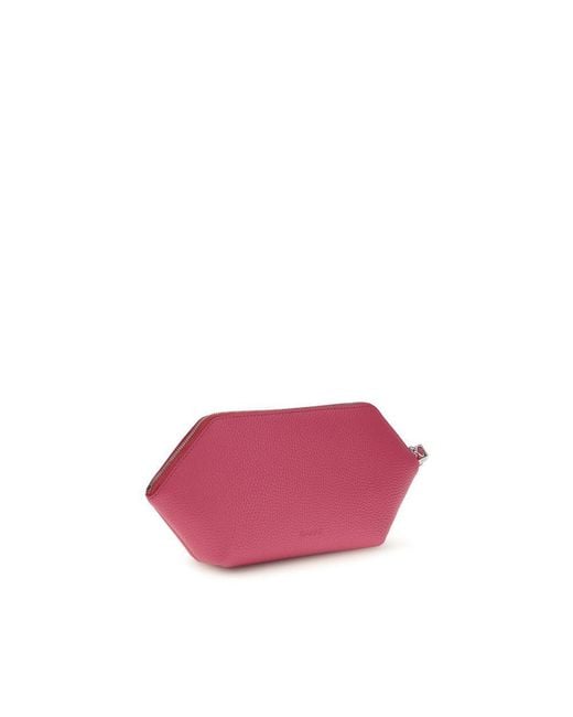 Ganni Pink Multicolor Polyurethane Clutch Bag