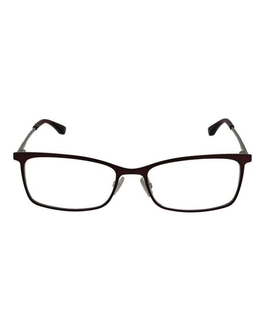 Boss Brown Burgundy Stainless Steel Glasses (frames)