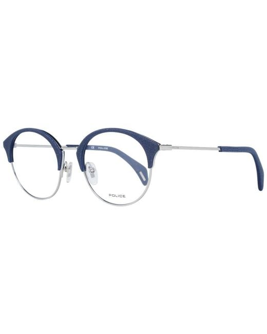 Police Blue Multicolor Metal & Plastic Glasses (frames)