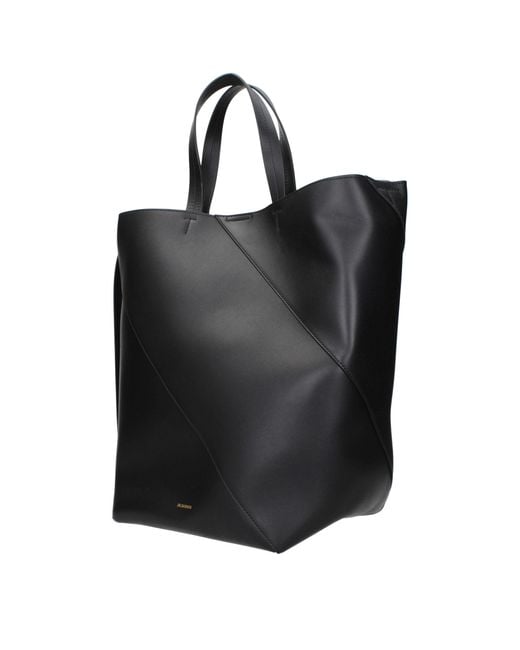 Jil Sander Black Leather Crossbody Bag