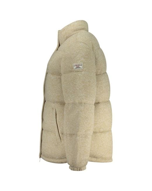 Guess Natural Beige Polyester 's Jacket