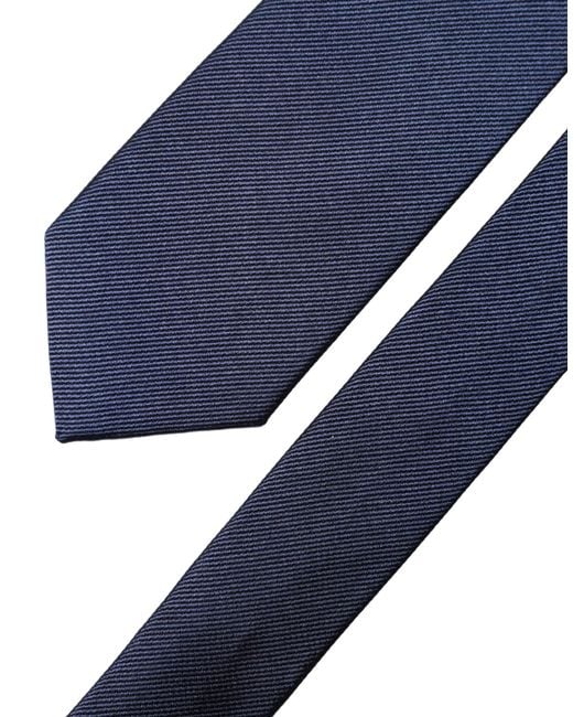 Dolce & Gabbana Navy Blue Solid 100% Silk Adjustable Men Necktie Tie for men