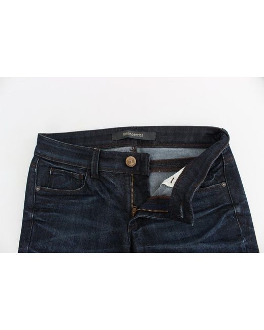 Ermanno Scervino Blue Chic Dark Skinny Jeans